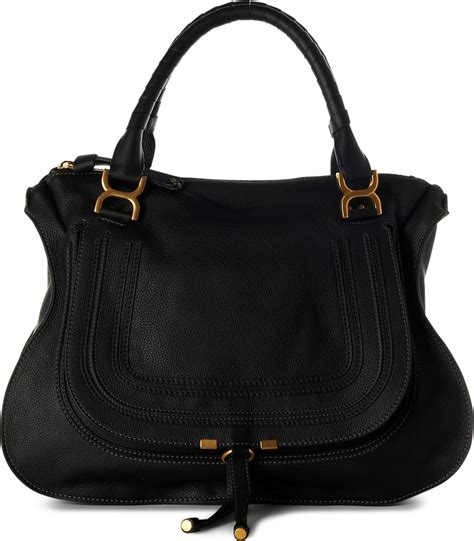 chloe marcie shoulder bag black